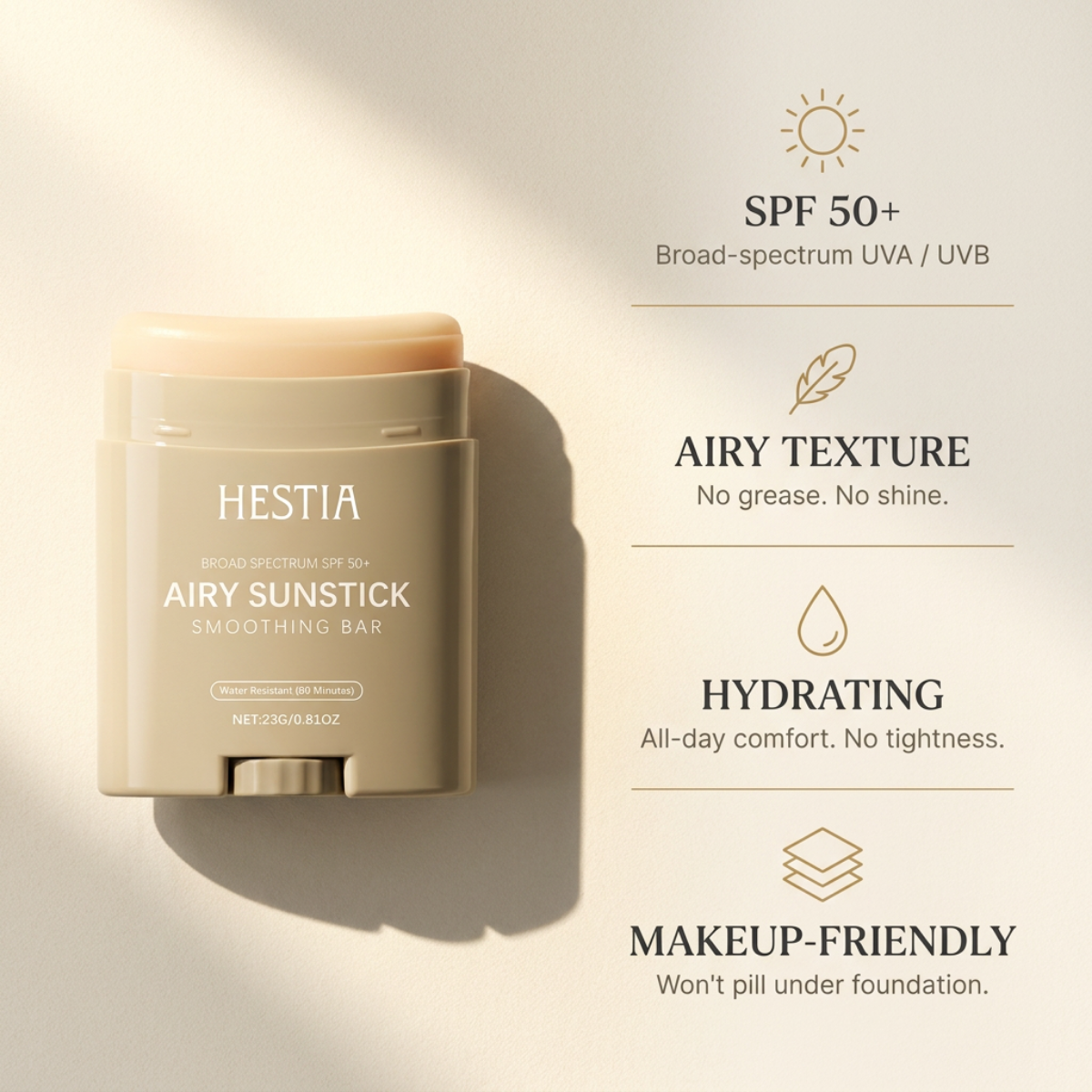 SPF50+ Airy Hydrating Sunscreen Stick